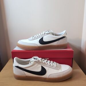 NIKE KILLSHOT 2 LEATHER SAIL-OIL GREY-GUM YELLOW SZ 13 [432997-121]